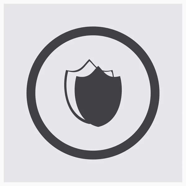 Icono de escudo. estilo de diseño web — Vector de stock