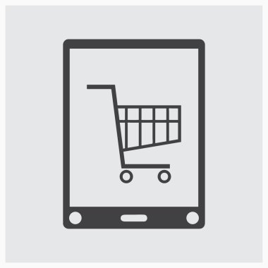 Hareket eden telefon. Web tasarım stili