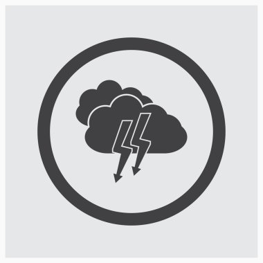 Bulut simgesi. Web tasarım stili