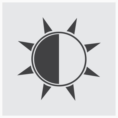 Parlaklık simgesi. Web Tasarım