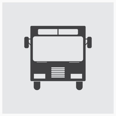 Otobüs vektör simgesi. Web tasarım stili