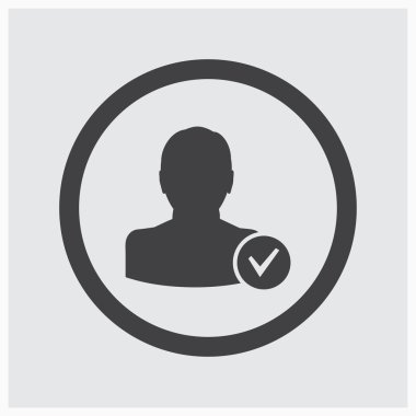 İnsanlar simge vektör. Web tasarım stili