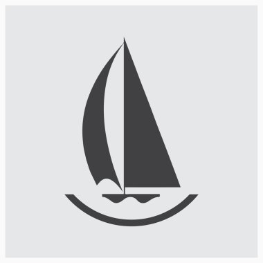 Tekne simgesi. Web tasarım stili