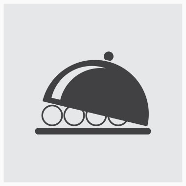 tabağı simge vektör çizim eps10.