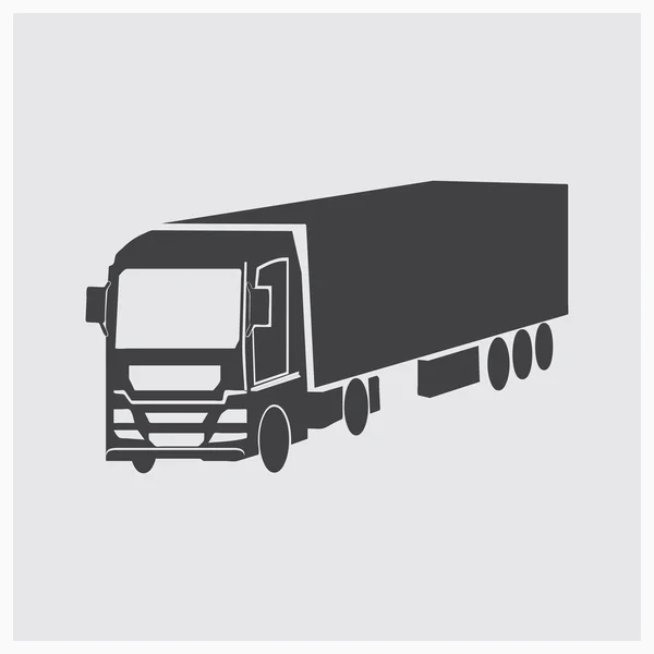 Piktogram samochodów ciężarowych. styl projektowania sieci Web — Wektor stockowy