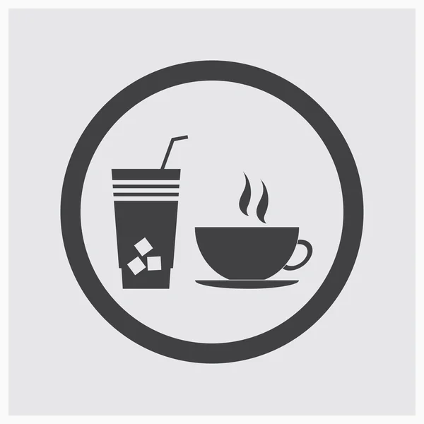 コーヒー カップの web アイコン — ストックベクタ