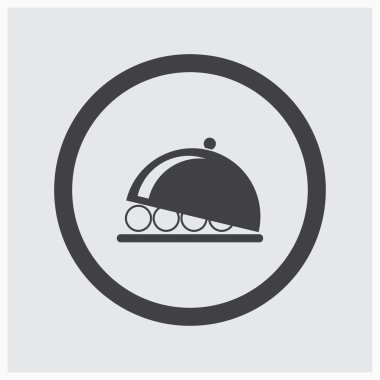 tabağı simge vektör çizim eps10.