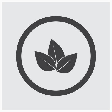 Düz yapraklı simgeler. Vektör illüstrasyonu.