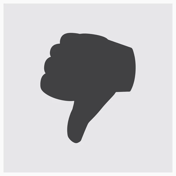 Thumb down icon vector, — Stock Vector