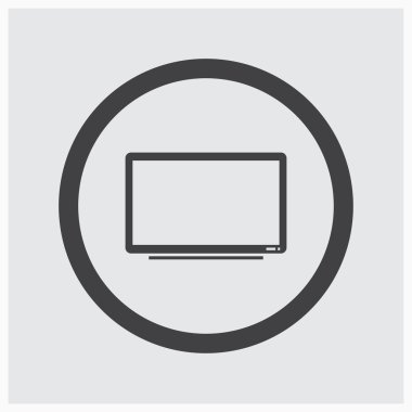 Vektör Tv ekranı. Web tasarım stili