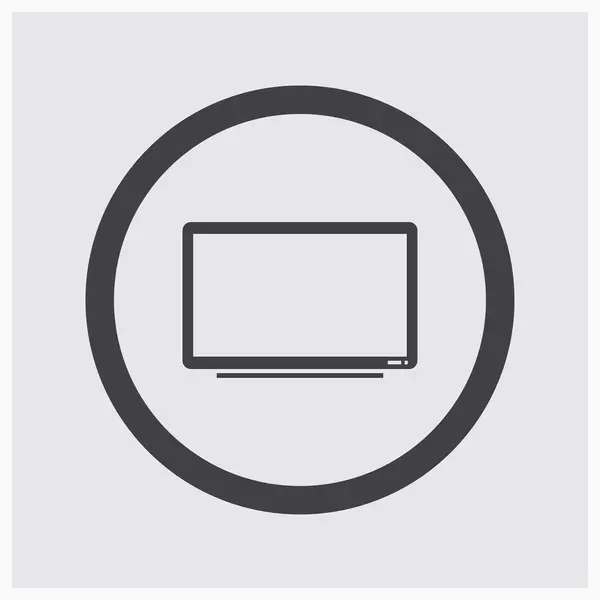 Pantalla de TV vectorial. estilo de diseño web — Vector de stock