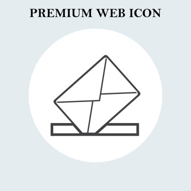 Vektör posta kutsal kişilerin resmi. Web tasarım stili