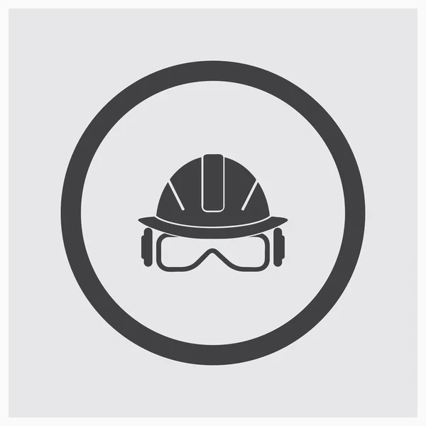 Casco icono vector diseño — Vector de stock