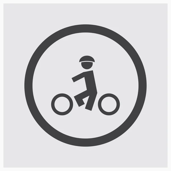 Ποδήλατο εικονίδιο διανυσματική απεικόνιση — Διανυσματικό Αρχείο