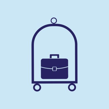 Bagaj simgesi Jpg ve vektör. Web tasarım stili