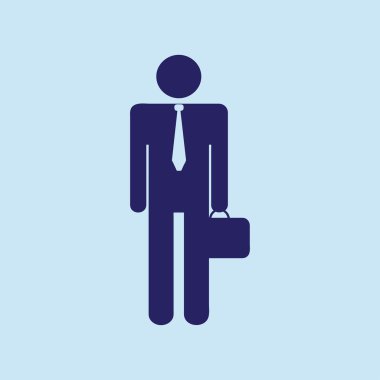 İletişim kavramı insan kalabalığı. Mavi izole