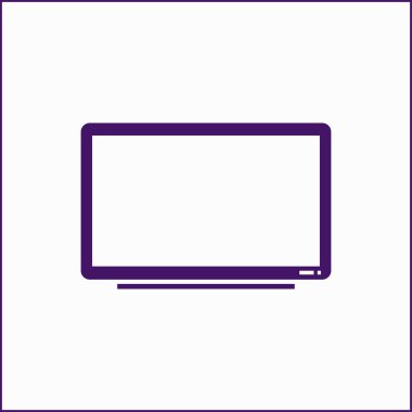 Vektör Tv ekran simgesini