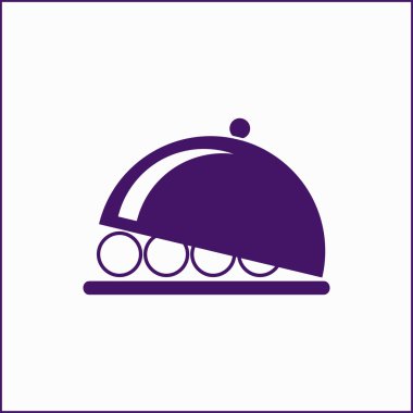 tabağı simge vektör çizim eps10.