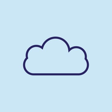 İş için yaratıcı bulut arka plan. Vektör çizim.