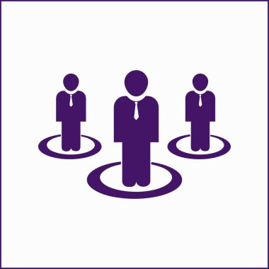 man simgesi vektör illüstrasyonu