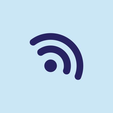 Düz simgesi RSS. Web tasarım stili