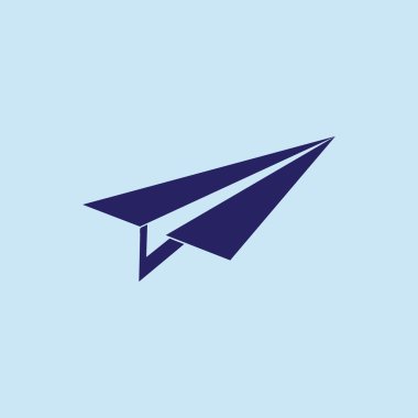 Uçak simgesi. Web tasarım stili