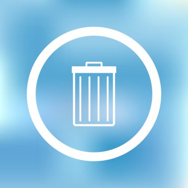 mavi ve beyaz arka plan üzerinde geri dönüşümlü sembolü