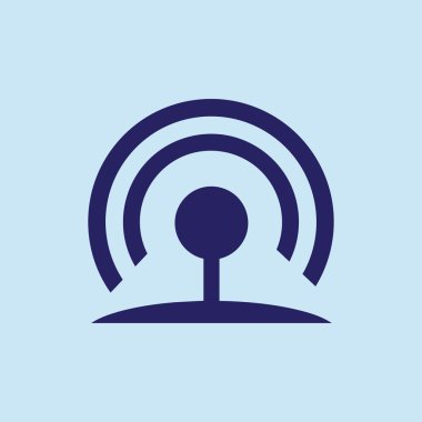 Düz simgesi RSS. Web tasarım stili