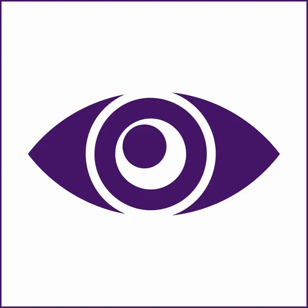 Pictogram van een oog. Platte ontwerpstijl. — Stockvector