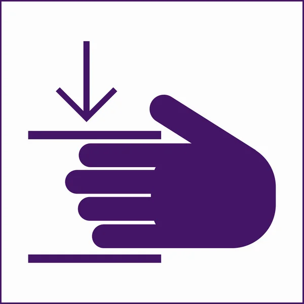 Help hand web icon — Stock Vector