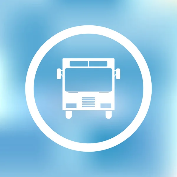 Ícone de vetor de ônibus EPS 10 . — Vetor de Stock