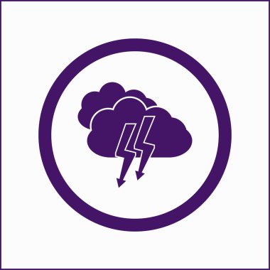 Bulut simgesi web vektör