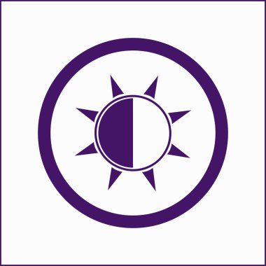 Parlaklık simgesi. Web Tasarım