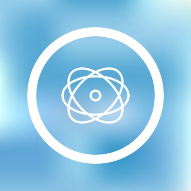 Atom simgesi. Web tasarım stili