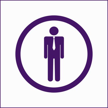 man simgesi vektör illüstrasyonu