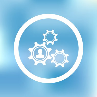 Vitesler ve dişliler makro, mavi tonlu.