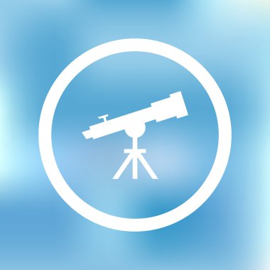 Teleskop simgesi. Web tasarım stili