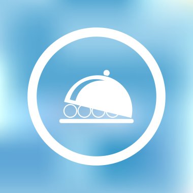 tabağı simge vektör çizim eps10.