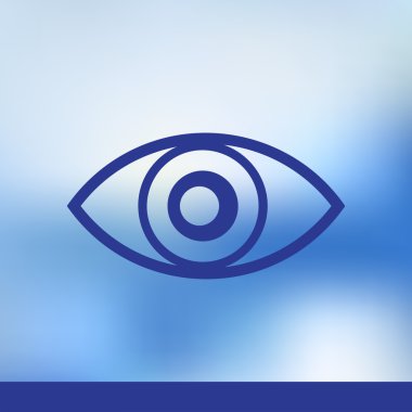 Göz simgesi vektör illüstrasyonu