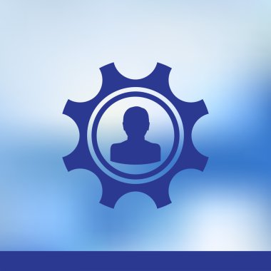 Vitesler ve dişliler makro, mavi tonlu.