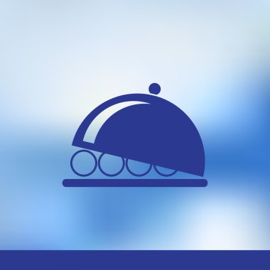 tabağı simge vektör çizim eps10.