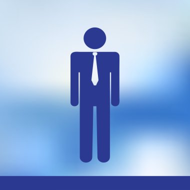 İletişim kavramı insan kalabalığı. Mavi izole