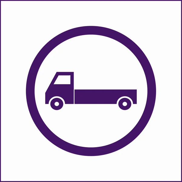 Pictogramme du camion. conception web — Image vectorielle