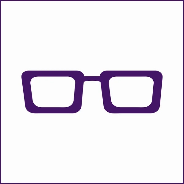 Icono de gafas. Estilo de diseño plano — Vector de stock