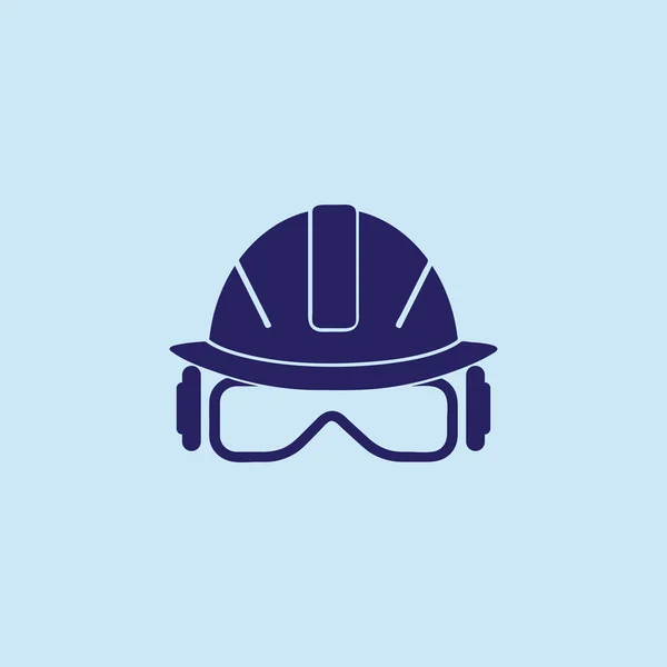 Icono del casco. Vector EPS 10 . — Vector de stock