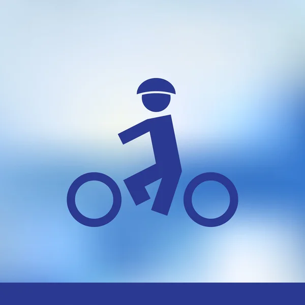 Icono de bicicleta Diseño web — Vector de stock