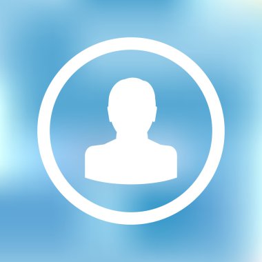 İletişim kavramı insan kalabalığı. Mavi izole