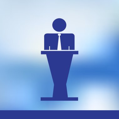 İletişim kavramı insan kalabalığı. Mavi izole