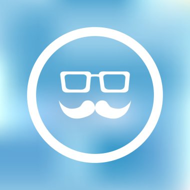 Gözlük simgesi. Vektör çizim. Tasarım öğeleri