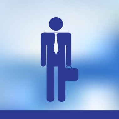 İletişim kavramı insan kalabalığı. Mavi izole